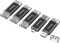 5 Pack 128GB USB C Flash Drive 2 in 1 OTG USB 3.0+USB C Memory Stick with Keychain Thumb Drive Photo Stick Jump Drive for Android Smartphones, Computers, Macbook, Tablets, PC